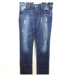 New York & Co Distressed Straight Leg Jeans